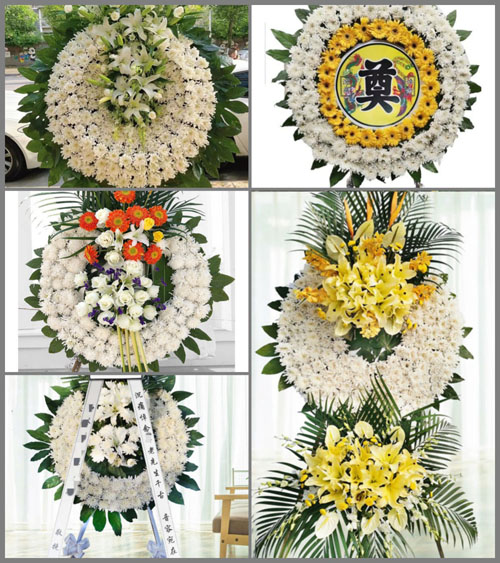 河南南阳卧龙区英庄镇高营村花圈速递